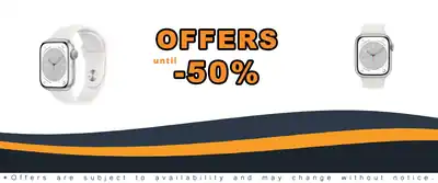 Apple Watch Series 8 GPS 41mm Silver Aluminum Case White Band Renewed