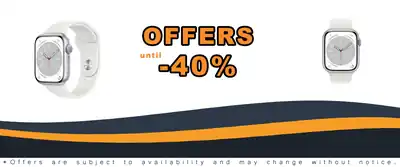 Apple Watch Series 8 GPS 45mm Silver Aluminum Case White Band Renewed