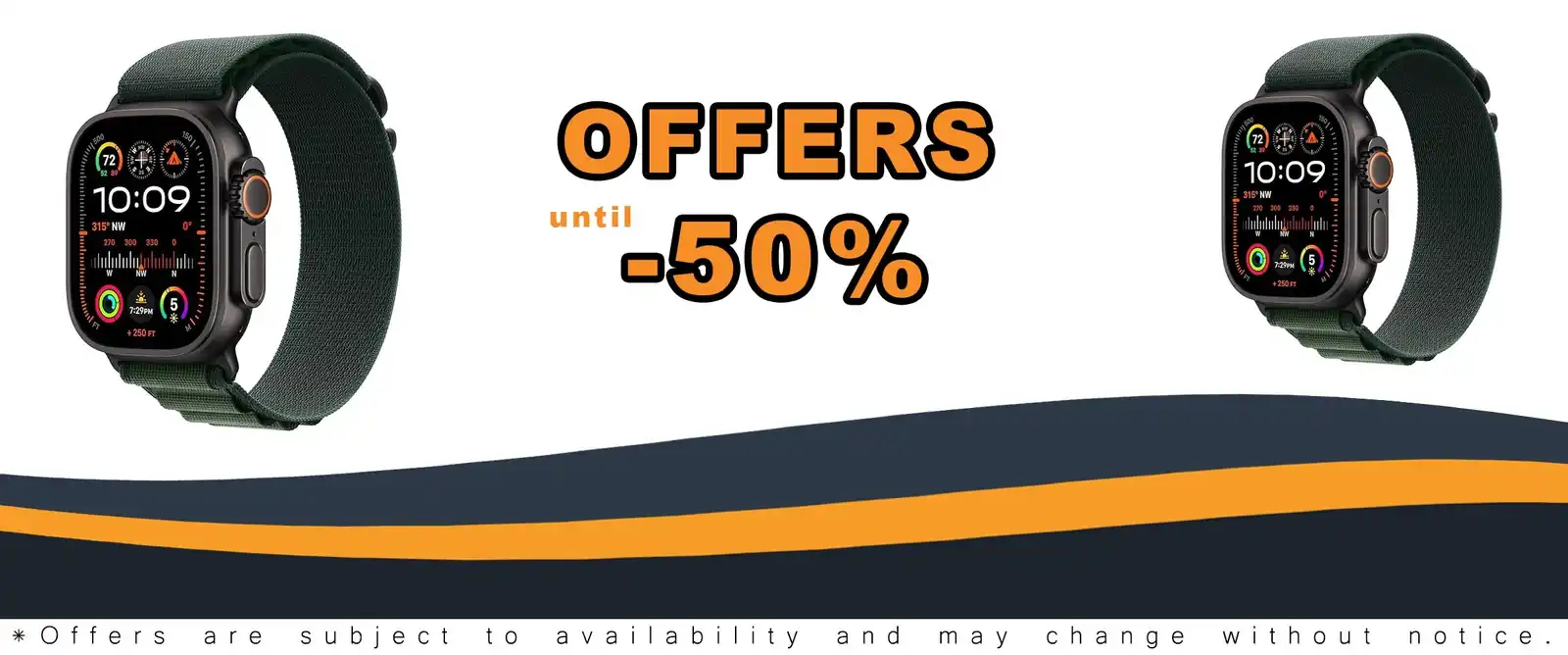 black titanium Apple Watch Ultra 2 with green strap